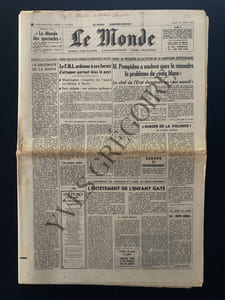 LE MONDE-N°8475-JEUDI 13 AVRIL 1972-STANLEY KUBRICK