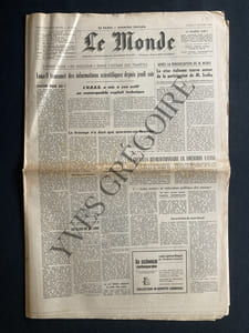 LE MONDE-N°6552-SAMEDI 5 FEVRIER 1966-BEN BARKA-GILBERT BECAUD