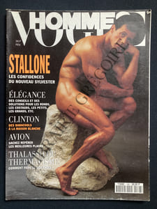 VOGUE HOMMES-N°166-FEVRIER 1994-SYLVESTER STALLONE