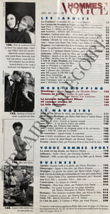 VOGUE HOMMES-N°125-DECEMBRE 1989 ET JANVIER 1990-ISABELLE ADJANI ET JEAN-PAUL GOUDE