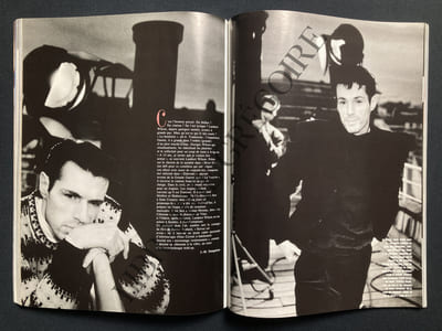 VOGUE HOMMES-N°125-DECEMBRE 1989 ET JANVIER 1990-ISABELLE ADJANI ET JEAN-PAUL GOUDE