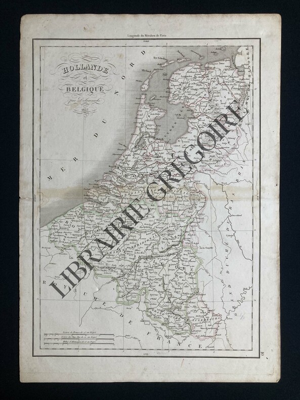 CARTE HOLLANDE ET BELGIQUE. DELAMARCHE