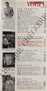 VOGUE HOMMES-N°107-MARS 1988-GERARD HOLTZ