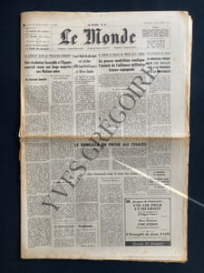 LE MONDE-N°8021-MERCREDI 28 OCTOBRE 1970-BEAUDIN
