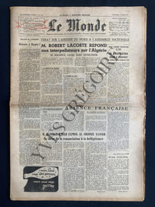 LE MONDE-N°3783-VENDREDI 22 MARS 1957-DANIEL ROPS