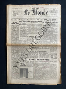 LE MONDE-N°7977-DIMANCHE 6 ET LUNDI 7 SEPTEMBRE 1970-MICHEL ROUSSEAU