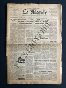 LE MONDE-N°6860-MERCREDI 1 FEVRIER 1967-HENRI MICHAUX-LE CORBUSIER