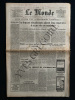 LE MONDE-N°7348-JEUDI 29 AOUT 1968-TCHECOSLOVAQUIE-CHAGALL. 