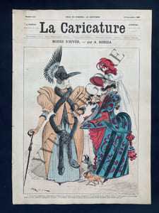 LA CARICATURE-N°412-19 NOVEMBRE 1887-ROBIDA