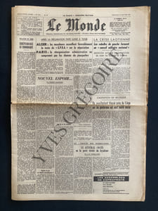 LE MONDE-N°4976-MERCREDI 18 JANVIER 1961-JACQUES BREL