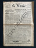 LE MONDE-N°5451-SAMEDI 28 JUILLET 1962-JACQUES VILLON. 