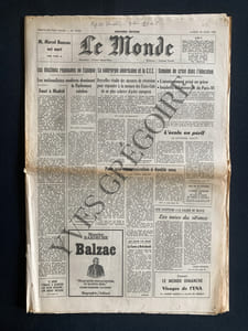 LE MONDE-N°10932-SAMEDI 22 MARS 1980-MARCEL BOUSSAC