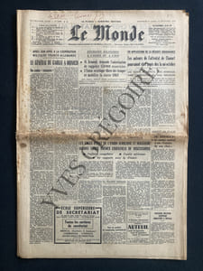 LE MONDE-N°5488-DIMANCHE 9 ET LUNDI 10 SEPTEMBRE 1962-PETIT CLAMART