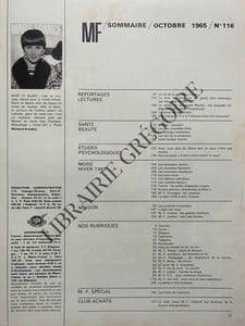 MARIE FRANCE-N°116-OCTOBRE 1965