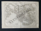 CARTE DE LA GRECE ANCIENNE. DELAMARCHE