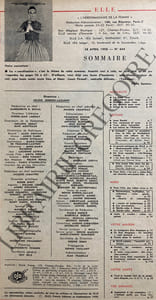 ELLE-N°644-28 AVRIL 1958