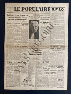 LE POPULAIRE-N°6403-SAMEDI 23 SEPTEMBRE 1944. undefined