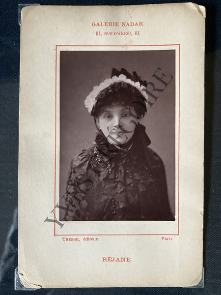 REJANE-PHOTOGRAPHIE NADAR. 