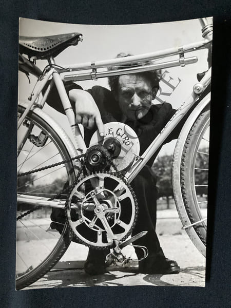 PHOTOGRAPHIE-BICYCLETTE-GIRO-PEDALIER-CONCOURS LEPINE-1953. 