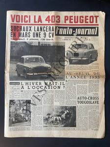L'AUTO-JOURNAL-N°116-15 DECEMBRE 1954-PEUGEOT 403