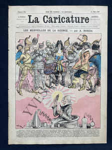 LA CARICATURE-N°376-12 MARS 1887-ROBIDA