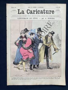 LA CARICATURE-N°379-2 AVRIL 1887-ROBIDA