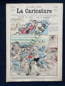 LA CARICATURE-N°385-14 MAI 1887-ROBIDA