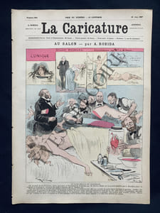 LA CARICATURE-N°390-18 JUIN 1887-ROBIDA