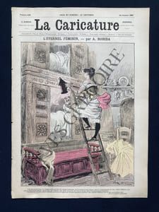 LA CARICATURE-N°408-22 OCTOBRE 1887-ROBIDA