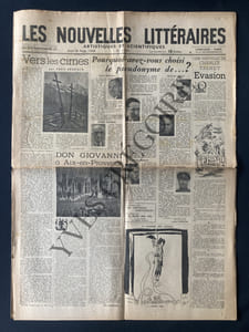 LES NOUVELLES LITTERAIRES-N°1144-4 AOUT 1949