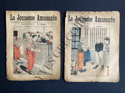 LA JEUNESSE AMUSANTE-10 NUMEROS-THEME MILITAIRE
