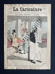 LA CARICATURE-N°367-8 JANVIER 1887-JOB