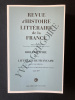 REVUE D'HISTOIRE LITTERAIRE DE LA FRANCE-HORS SERIE 2020-BIBLIOGRAPHIE DE LA LITTERATURE FRANCAISE (XVIe-XXIe SIECLE)-ANNEE 2019. JULIEN DIMERMAN