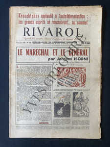 RIVAROL-N°460-5 NOVEMBRE 1959