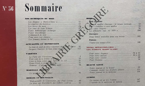 MARIE CLAIRE-N°56-JUIN 1959-ANTONELLA LUALDI