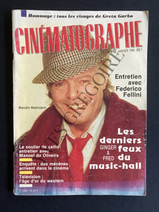 CINEMATOGRAPHE-JANVIER 1986-MARCELLO MASTROIANNI