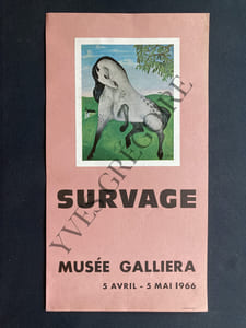 AFFICHE-MUSEE GALLIERA-5 AVRIL-5 MAI 1966