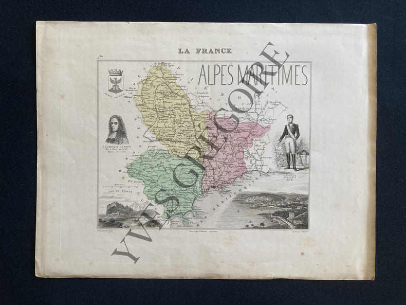 CARTE DES ALPES MARITIMES. 