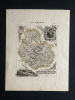 CARTE-DEPARTEMENT DE LA COTE D'OR. VILLEREY-VUILLEMIN-ISIDORE