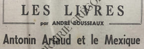 LE FIGARO LITTERAIRE-N&deg;521-14 AVRIL 1956. 