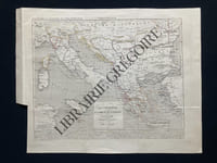 CARTE LA TURQUIE LA GRECE ET L'ITALIE DE 1700 A 1840