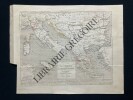 CARTE LA TURQUIE LA GRECE ET L'ITALIE DE 1700 A 1840. A. HOUZE (dress&eacute;e sous la direction de)
