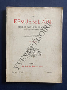 LA REVUE DE L'ART-N°322-JANVIER 1931
