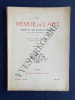 LA REVUE DE L'ART-N°326-MAI 1931. 