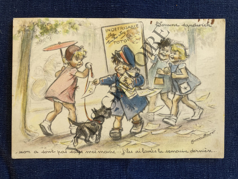 CARTE POSTALE-GERMAINE BOURET. GERMAINE BOURET