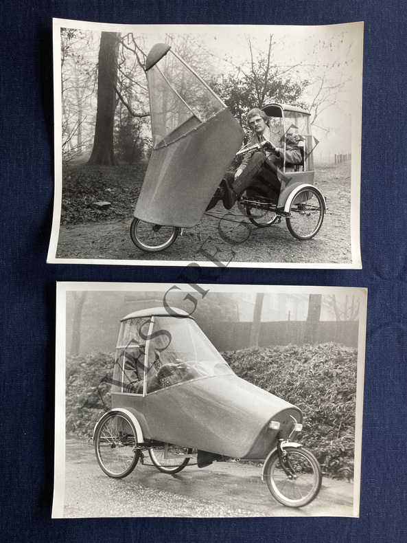 2 PHOTOGRAPHIES-THE ALL WEATHER BIKE. PHILIP MOLLOY