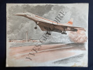 IMAGE SCOLAIRE-MDI-ACCIDENT DE CIRCULATION (SERIE IM2 TABLEAU N°22B)-AVION CONCORDE (SERIE IM2 TABLEAU N°21B). 