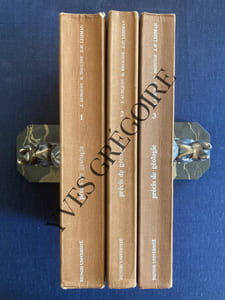 PRECIS DE GEOLOGIE-3 TOMES-PETROLOGIE-PALEONTOLOGIE STRATIGRAPHIE-TECTONIQUE, MORPHOLOGIE LE GLOBE TERRESTRE