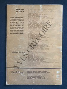 L'AVANT-SCENE THEATRE-N°269-15 JUILLET 1962-SPECIAL COMEDIE FRANCAISE