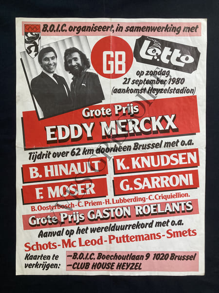 AFFICHE-GRAND PRIX EDDY MERCKX 1980. 